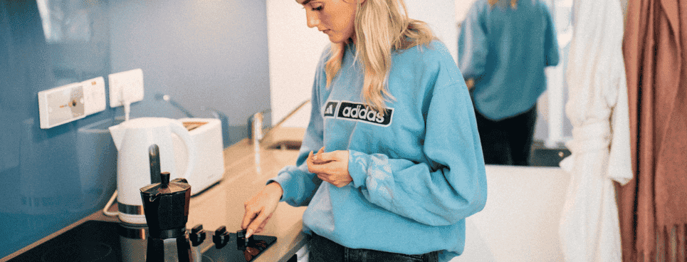student cooking